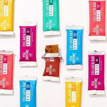 Collagen Protein Bars with MCTs - Vital Proteins Collagen Bars - 16-17g of Protein, 6-8g of Fiber, 4g of Sugar or Less Per Bar (Peanut Butter Chocolate)