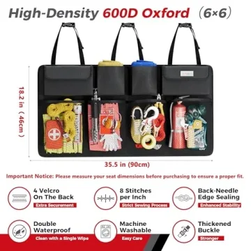 SURDOCA 3rd Gen Car Trunk Organizer Super Capacity Durable