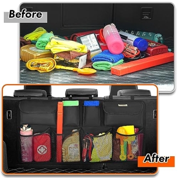 SURDOCA 3rd Gen Car Trunk Organizer Super Capacity Durable