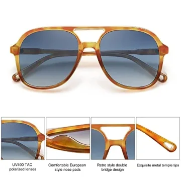 Stylish SOJOS Retro Polarized Aviator Sunglasses