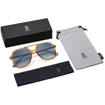 Stylish SOJOS Retro Polarized Aviator Sunglasses