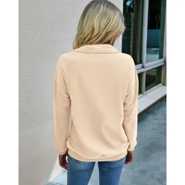 Versatile Women's Pullover Zipper Sweatshirt for All Seasons