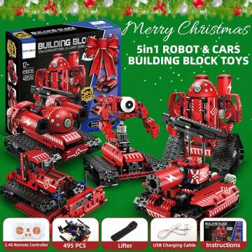 STEM 5-in-1 Robot Toys for Kids Ages 8-14