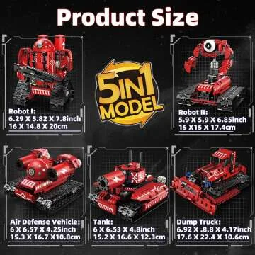 STEM 5-in-1 Robot Toys for Kids Ages 8-14