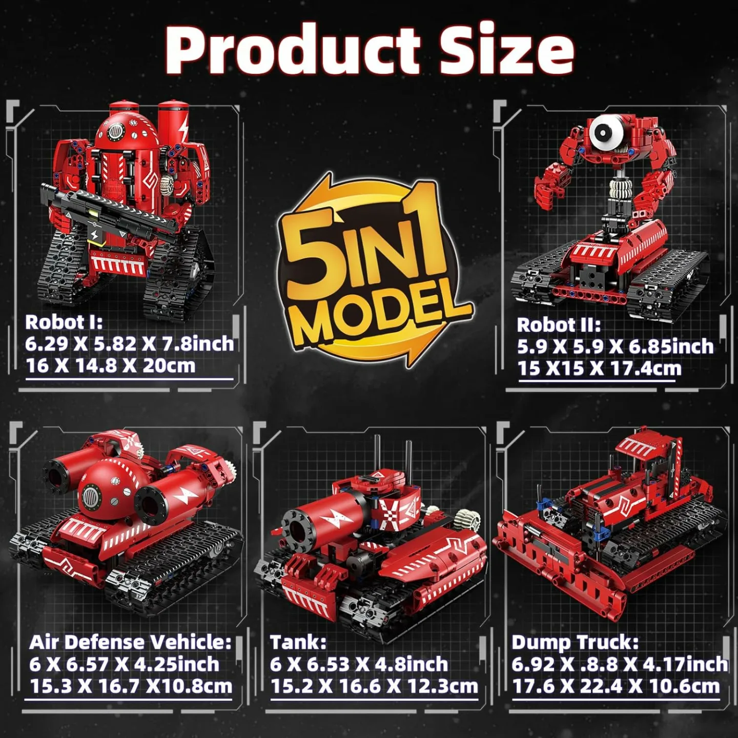 STEM 5-in-1 Robot Toys for Kids Ages 8-14