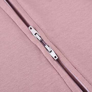 Aablexema Baby Footed Pajamas with Mitten - Newborn Double Ways Zipper Cotton Footie Pjs Infant Solid Jammies (Purple, Newborn)