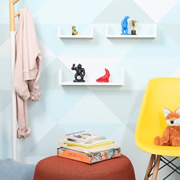Greenco Floating U Shelves Set of 3 for Stylish Storage