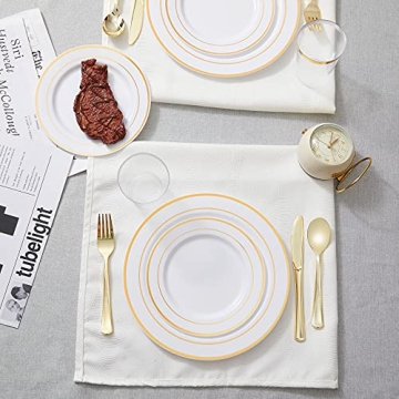 N9R Gold Plastic Cutlery - Elegant 60pcs Set for Parties
