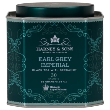 Harney & Sons HRP Earl Grey Imperial Tea Tin | 30 Sachets, Historic Royal Palaces Collection