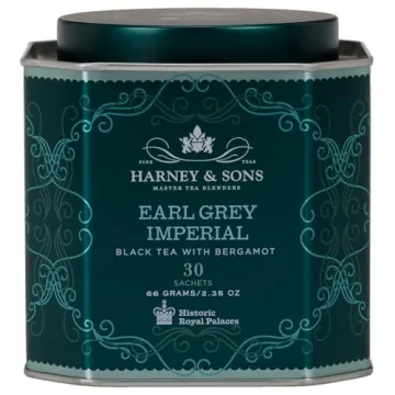 Harney & Sons HRP Earl Grey Imperial Tea Tin | 30 Sachets, Historic Royal Palaces Collection