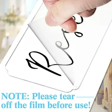 Stylish Reserved Signs for Weddings and Events | 6 Pieces