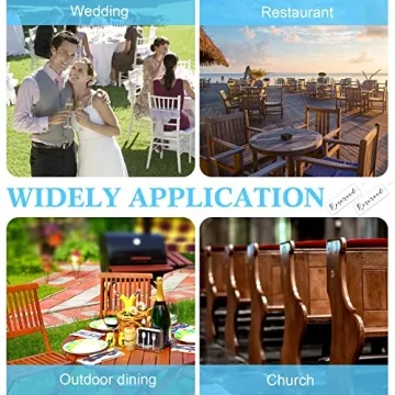 Stylish Reserved Signs for Weddings and Events | 6 Pieces