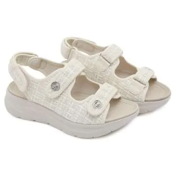 Trcloltc Women's Comfortable Walking Sandal Lightweight Cushioned Hiking Sandals Platform Shoes for Women Slingback Woven With Straps Sandals