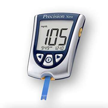 Product Name: Precision Xtra Blood Ketone Monitoring meter Kit Bundle 10 Abbott Ketone Strips + 100 Alcohol Wipes + 100 Lancets + Abbott Ketone Test Meter Ketogenic Diet Keto Diet Monitor