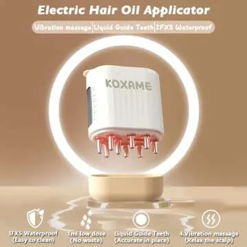 Hair Oiling Applicator, 2 in 1 Scalp Oil Applicator, Oil Dispenser for Hair, Hair Oiling Applicator for Hair Growth, Scalp Massager Hair Growth, (White)