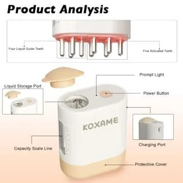 Hair Oiling Applicator, 2 in 1 Scalp Oil Applicator, Oil Dispenser for Hair, Hair Oiling Applicator for Hair Growth, Scalp Massager Hair Growth, (White)