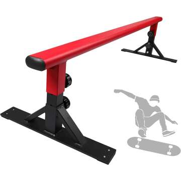 Height Adjustable Skateboard Grind Rail for All Skaters
