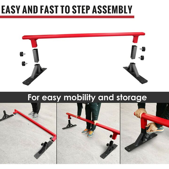 Height Adjustable Skateboard Grind Rail for All Skaters