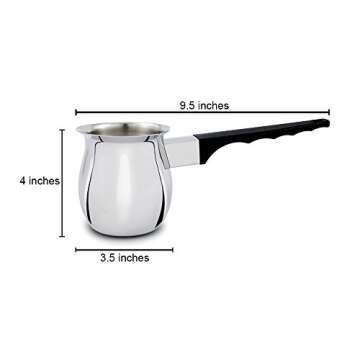 Cuisinox 24 Oz Turkish Cezve - Stainless Steel Coffee Pot