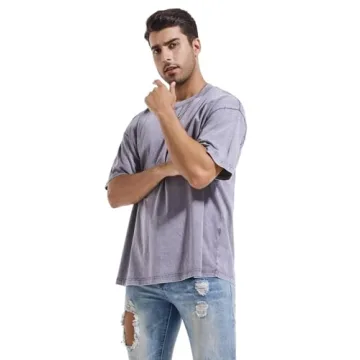 3 Pcs Heavy Cotton Vintage T-Shirts for Men and Women