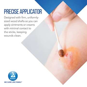 Dynarex 4305 Sterile Cotton Tipped Applicators for Care