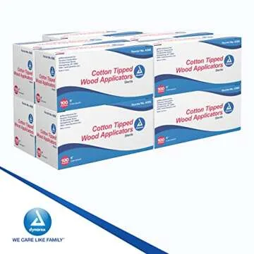 Dynarex 4305 Sterile Cotton Tipped Applicators for Care
