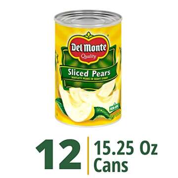 Enjoy DEL MONTE Sliced Bartlett Pears - Sweet Canned Fruit for All Occasions