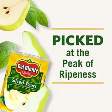 DEL MONTE Sliced Bartlett Pears in Heavy Syrup - 15.25 oz