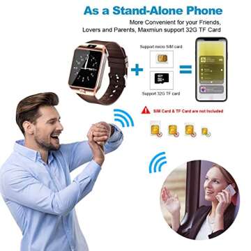 Padgene DZ09 Bluetooth Smart Watch with Camera