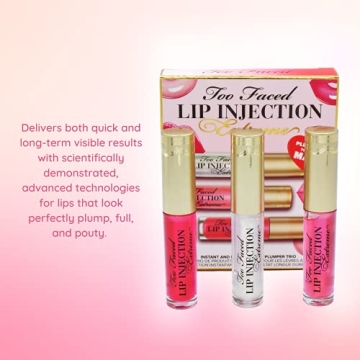Too Faced Lip Injection Extreme Trio Set for Plump Lips