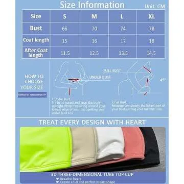 Women's Sports Bandeau Strapless Wireless Bra for All Occasions