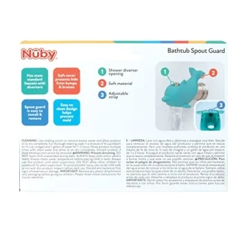 Nuby Dolphin Spout Guard - Fun and Safe Bath Time for Kids