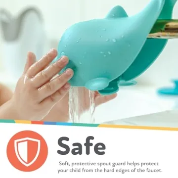 Nuby Dolphin Spout Guard - Fun and Safe Bath Time for Kids