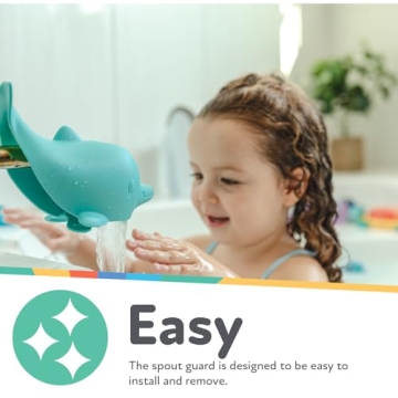 Nuby Dolphin Spout Guard - Fun and Safe Bath Time for Kids