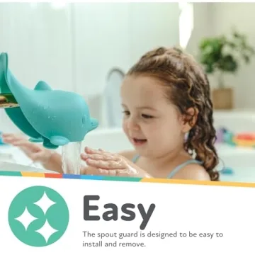 Nuby Dolphin Spout Guard - Fun and Safe Bath Time for Kids