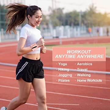 PATIKIL Adjustable Wrist Weights for Women, 2Lbs Workout Ankle Weights Arm Weights for Men Women Training Yoga Jogging Walking Aerobics, Pink (1Lb Each)