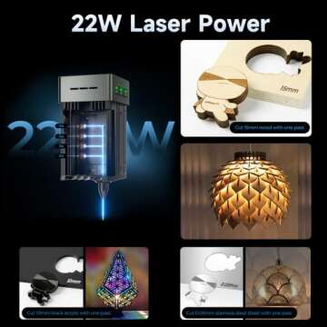 Creality Laser Engraver Falcon 2 - 22W High Accuracy Cutting and Engraving Machine
