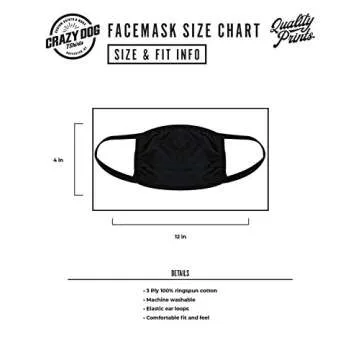 Funny Science Masks for Comfortable Protection | Black 3 Pack