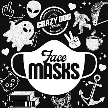 Science Like Magic But Real Face Mask Funny Nerdy School Teacher Nose and Mouth Covering Funny Masks for Adults Funny Science Novelty Masks for Adults Black 3 Pack