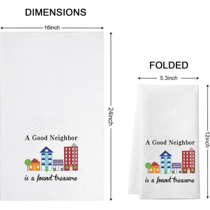 WCGXKO Neighbor Gift Kitchen Towel as Thank You
