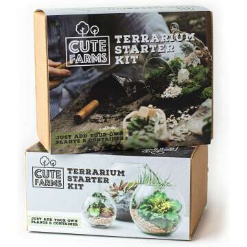 Cute Farms Terrarium Starter Kit for DIY Enthusiasts