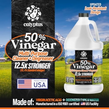 Calyptus 50% Pure Vinegar Concentrate | 12.5x Power | 1 Gallon