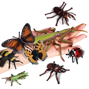 Odowalker Realistic Insect Toy Set for Kids 8 Pcs