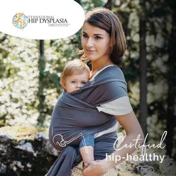 Boba Baby Wrap Carrier - Original Baby Carrier Wrap Sling for Newborns - Baby Wearing Essentials - Newborn Wrap Swaddle Holder, Newborn to Toddler Infant Sling (Organic Dark Grey)