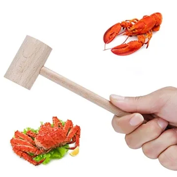 Wood Crab Mallets Set - Durable Seafood Crackers