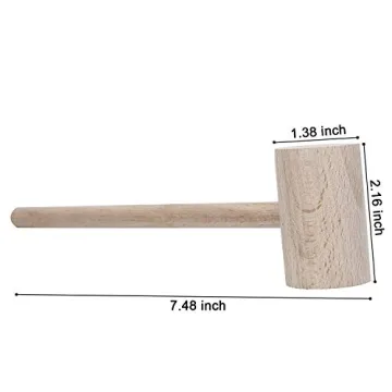 Wood Crab Mallets Set - Durable Seafood Crackers