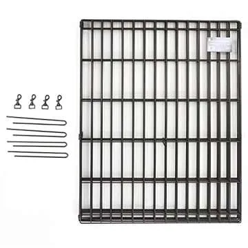 MidWest Homes for Pets Dog Exercise Pen & Playpen, 24"W x 30"W, With Door, Black