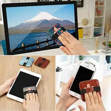 Fintie Screen Cleaning Pad, Soft Cloth Wipes Screen Cleaner with Elastic Strap for iPad, iPhone, MacBook, Tablets, Laptop, 4 Pack