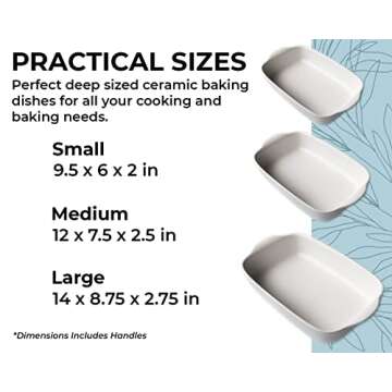 Premium Saffron & Sage Ceramic Casserole Dish Set