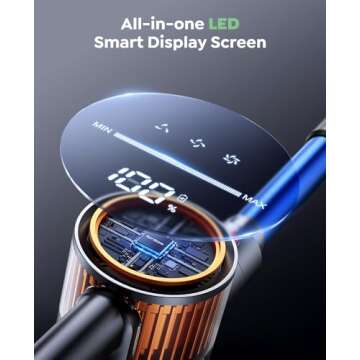 Cordless Vacuum X9 - 550W Suction for Home Cleaning